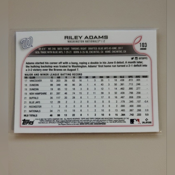 3 - 2022 Topps Chrome Adams, Stanton, and Chisholm Jr. Pink Refractor Cards - Picture 4 of 8